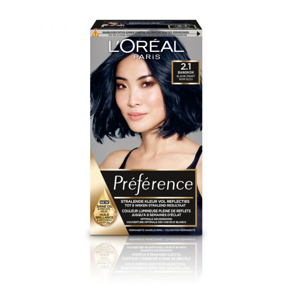 L'Oréal Preference Haarkleuring 2.1 Bangkok - Blauw Zwart