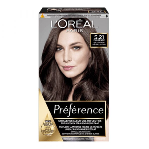 L'Oréal Preference Haarkleuring 5.21 Koel Lichtbruin