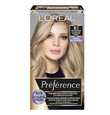 3x L'Oréal Preference Haarkleuring 8.1 Copenhague - Licht Asblond