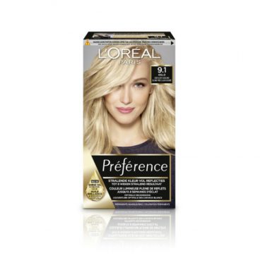 3x L'Oréal Preference Haarkleuring 9.1 Viking - Zeer Licht Asblond