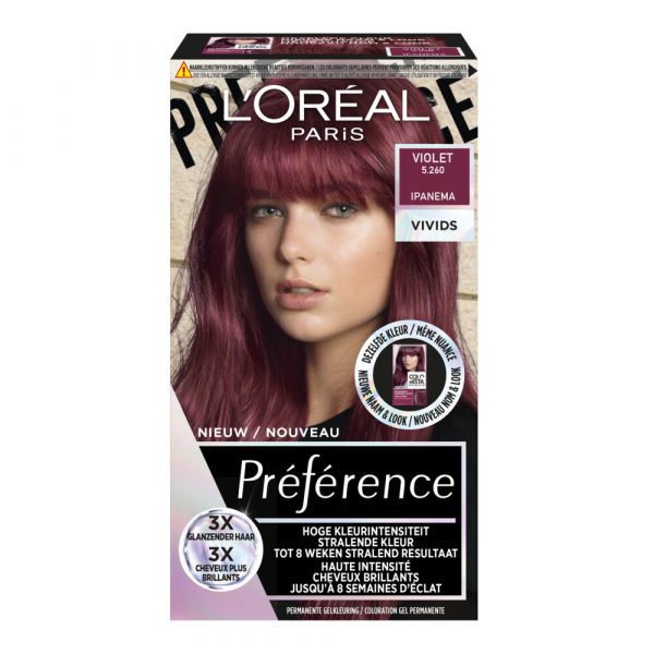 L'Oréal Preference Vivids Haarkleuring 5.26 Violet