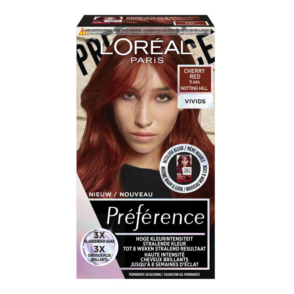 L'Oréal Preference Vivids Haarkleuring 5.664 Cherry Red