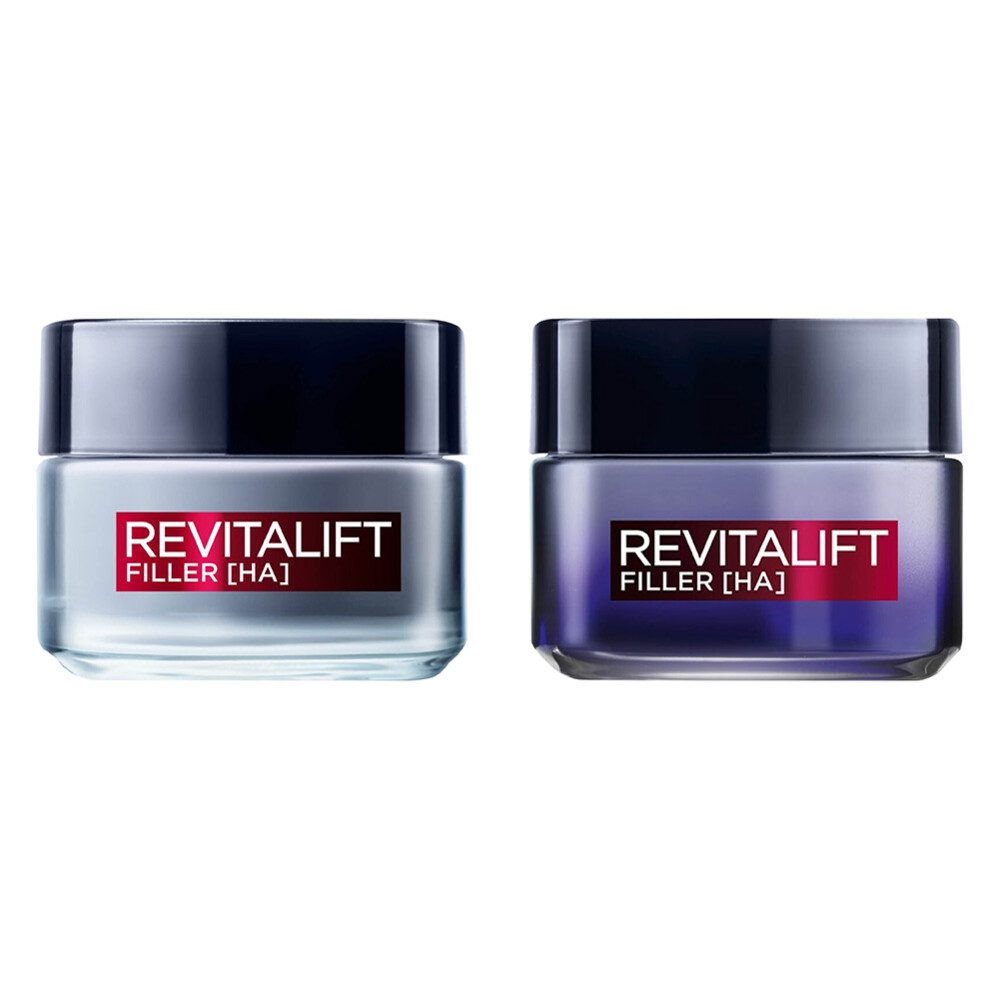 L'Oréal Revitalift Filler (HA) Dagcrème en Nachtcrème Pakket