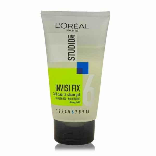 3x L'Oréal Studio Line Invisi Fix 24H Clear&Clean Gel Strong 150 ml