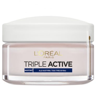 6x L'Oréal Triple Active Fresh Nachtcreme 50 ml