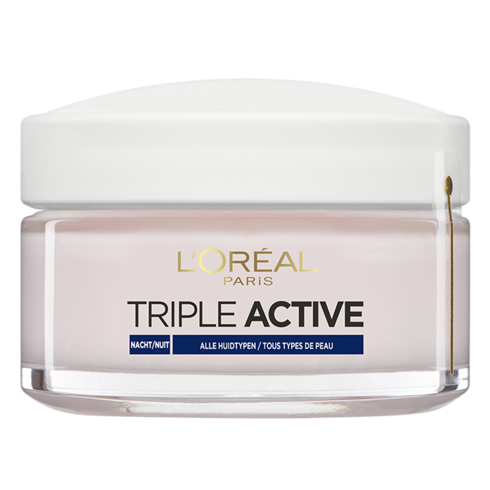 6x L'Oréal Triple Active Fresh Nachtcreme 50 ml