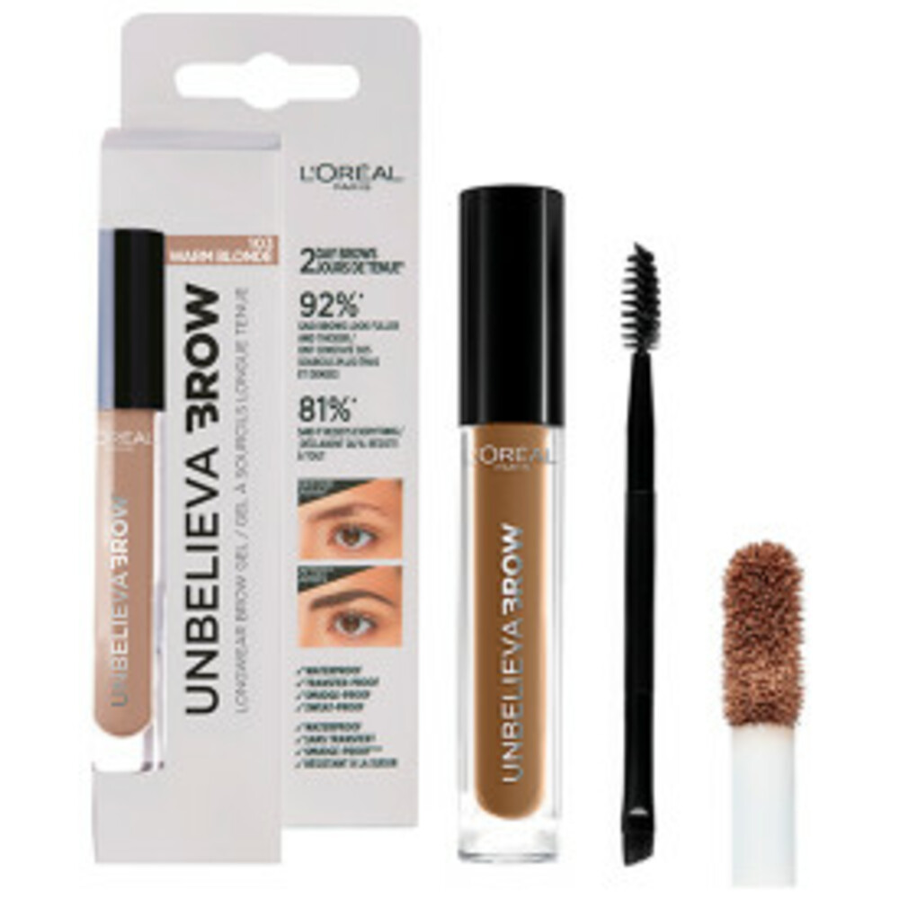 L'Oréal Unbelieva Brow Wenkbrauwgel 103 Warm Blonde 3.4 ml