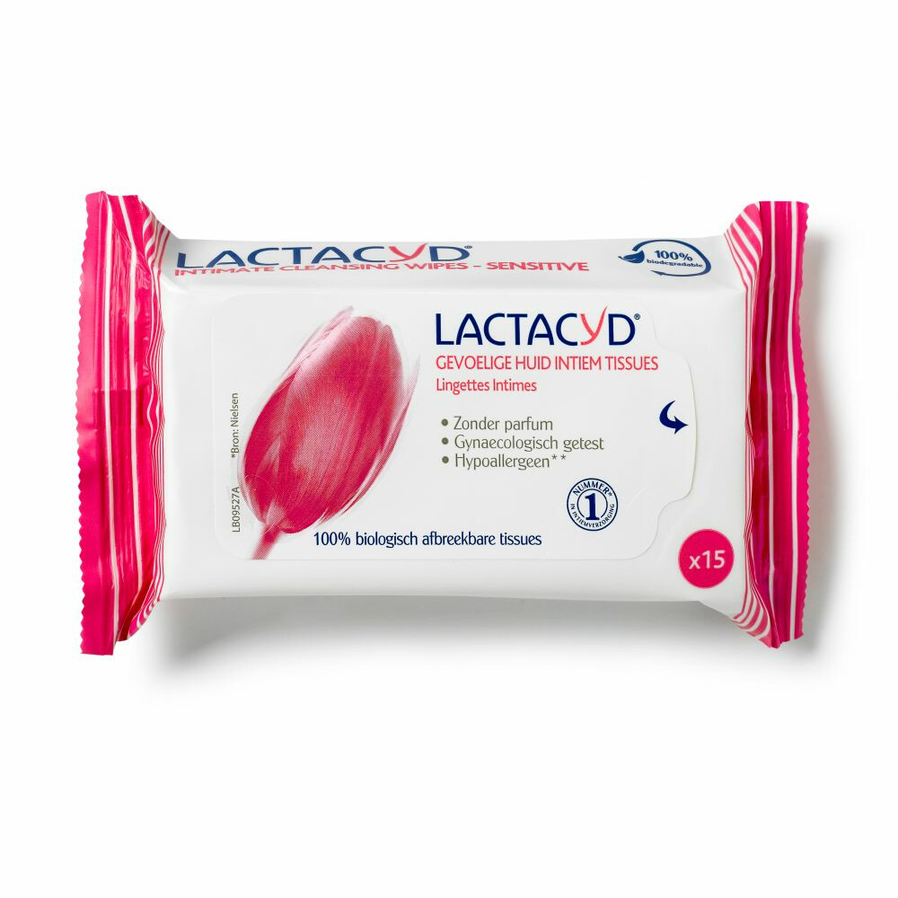 5x Lactacyd Tissues Gevoelige Huid 15 stuks