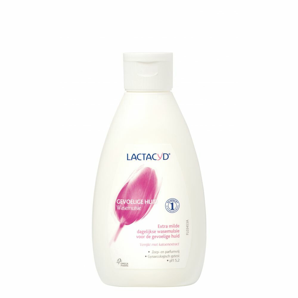 4x Lactacyd Wasemulsie Gevoelige Huid 200 ml