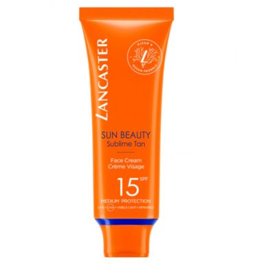 2x Lancaster Sun Beauty Zonnebrand Gezicht SPF 15 50 ml