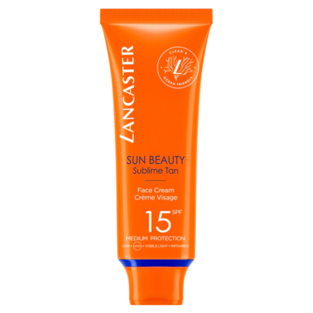 2x Lancaster Sun Beauty Zonnebrand Gezicht SPF 15 50 ml