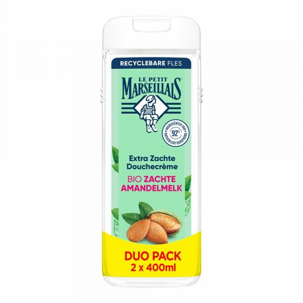 Le Petit Marseillais Douchecrème Sweet Almond 2x400 ml