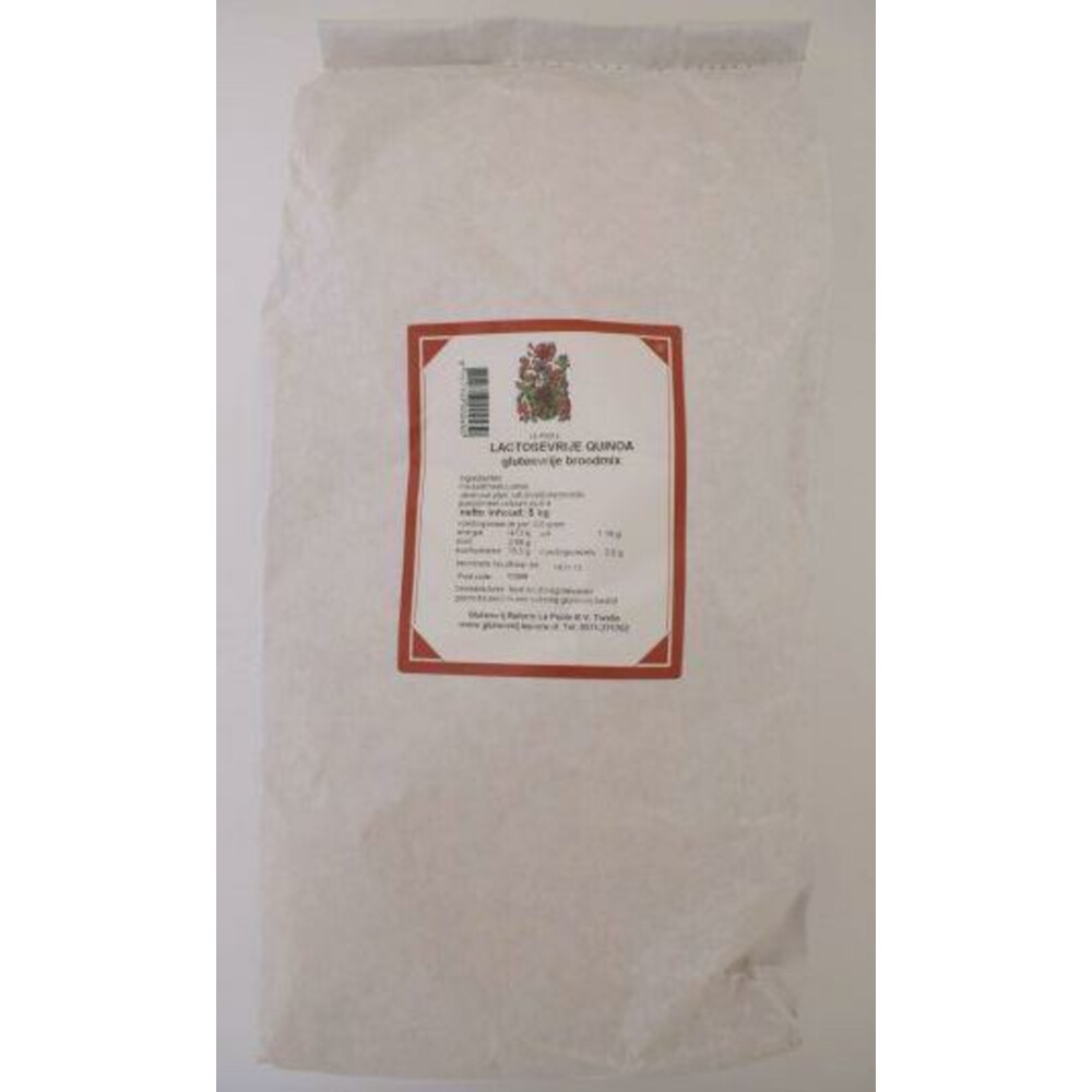 3x Le poole Quinoa Broodmix Lactosevrij 5 kg