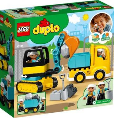 Lego 10931 Duplo Truck en Graafmachine met Rupsbanden