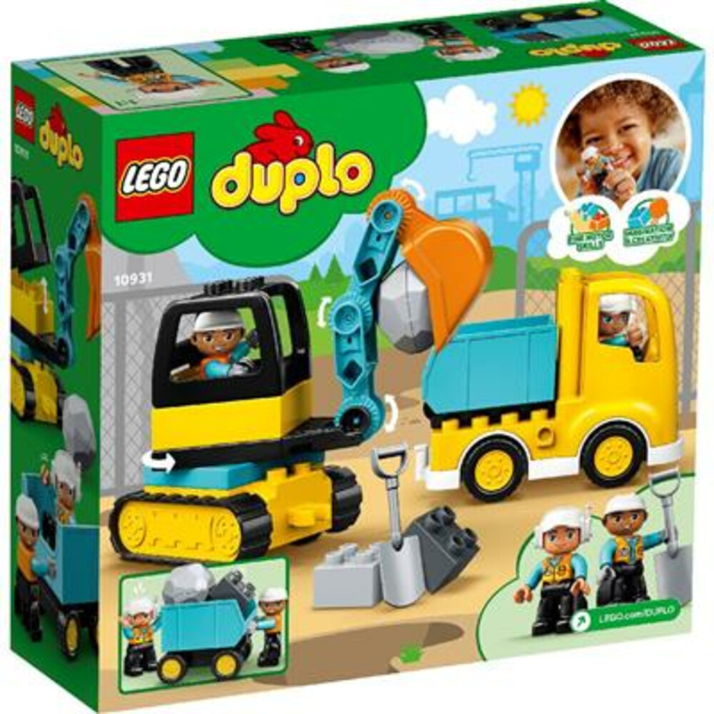 Lego 10931 Duplo Truck en Graafmachine met Rupsbanden