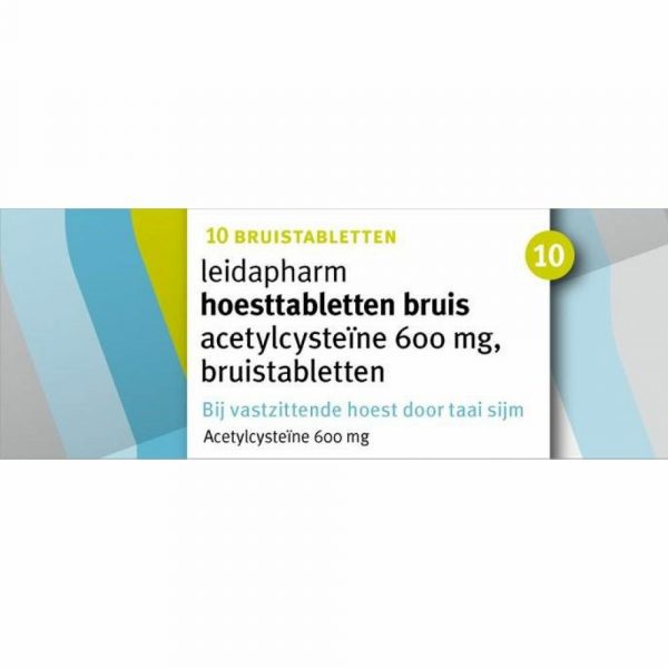 Leidapharm Hoesttabletten Acetylcysteïne 600 mg 10 bruistabletten