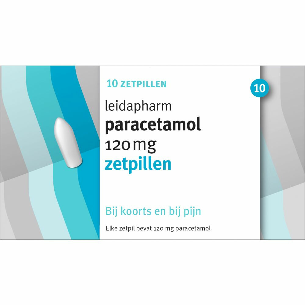 Leidapharm Paracetamol 120 mg 10 zetpillen