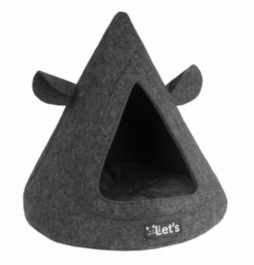 Let's Sleep Pet Cave TeePee Antraciet 50 x 45 cm