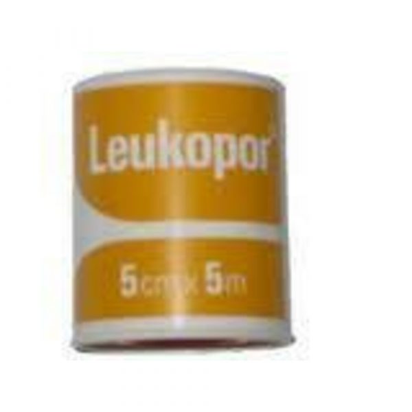 Leukopor Hechtpleister 5 m x 5 cm