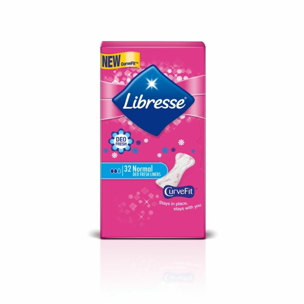 Libresse Inlegkruisjes Normal Deo Fresh 32 stuks