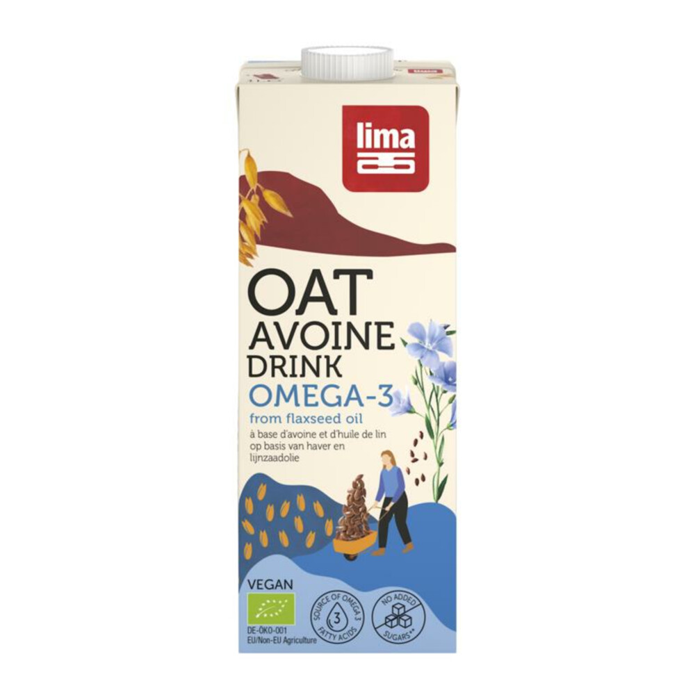 3x Lima Oat omega 3 Bio 1 liter