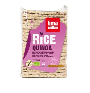 3x Lima Rijstwafels Quinoa Dunbio 130 gr