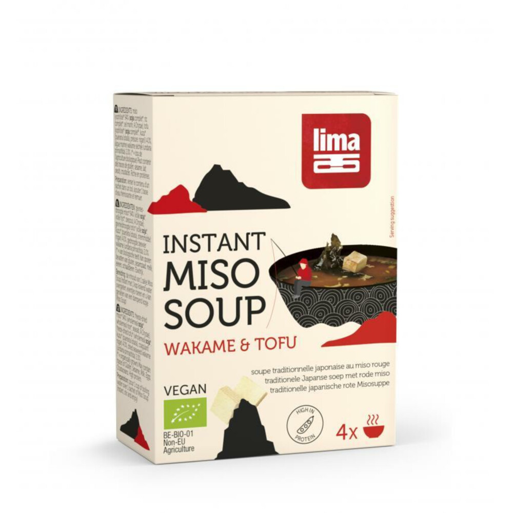 3x Lima Soep Miso Tofu Instant Bio 40 gr