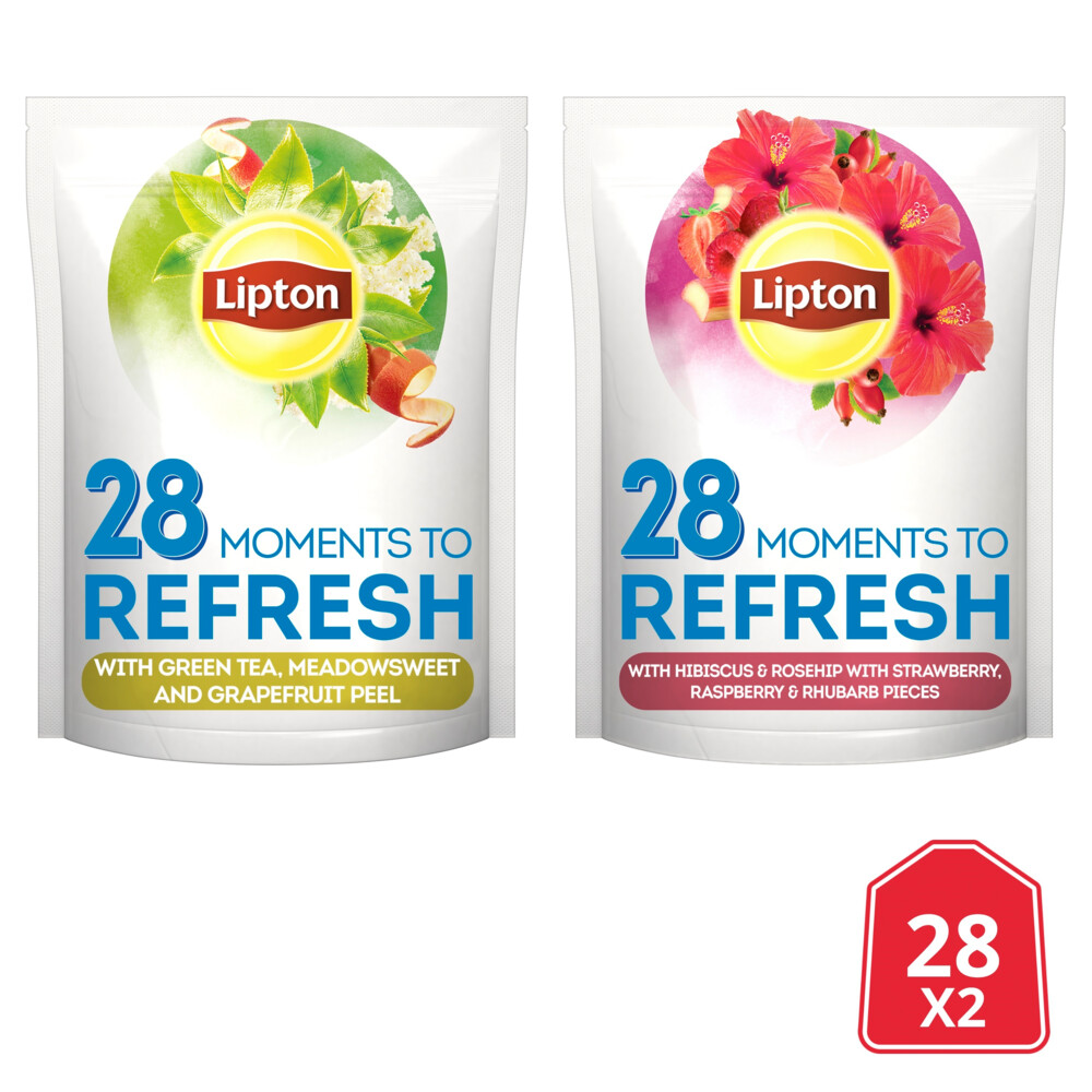 3x Lipton Thee Refresh 2 x 28 stuks