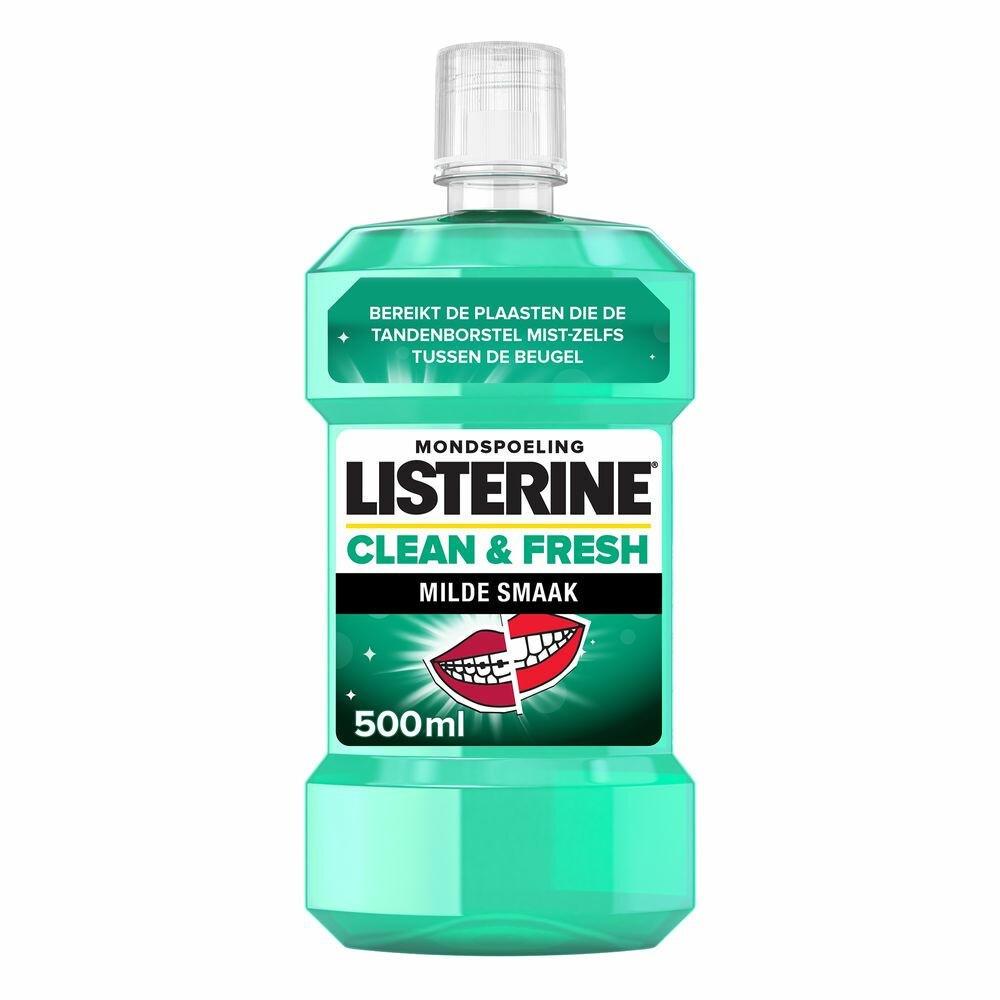 3x Listerine Mondwater Clean&Fresh 500 ml