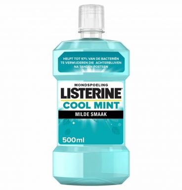 3x Listerine Mondwater Coolmint Mild 500 ml