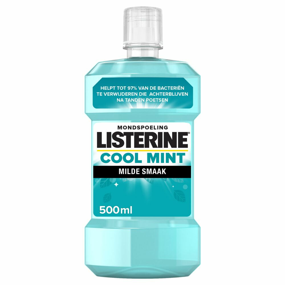 3x Listerine Mondwater Coolmint Mild 500 ml