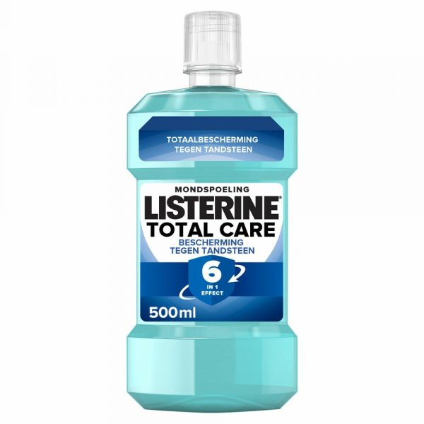 3x Listerine Mondwater Total Care Anti-Tandsteen 500 ml