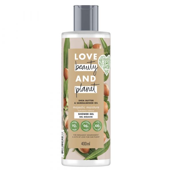 6x Love Beauty and Planet Showergel Majestic Moisture 400 ml