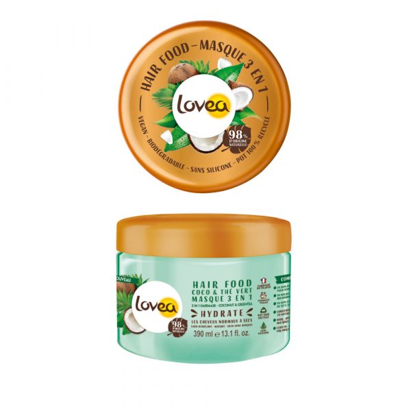 Lovea Kokos en Groene Thee 3-in-1 Haarmasker 390 ml