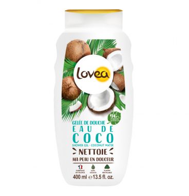 3x Lovea Sulfaatvrije Douchegel Kokos 400 ml