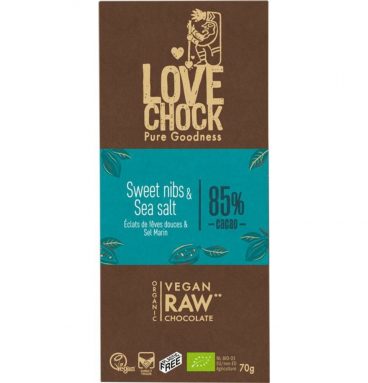 6x Lovechock Sweet Nibs&Sea Salt Bio 70 gr