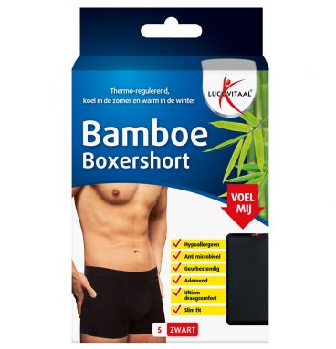 Lucovitaal Bamboe Boxershort Maat S 1 Stuk