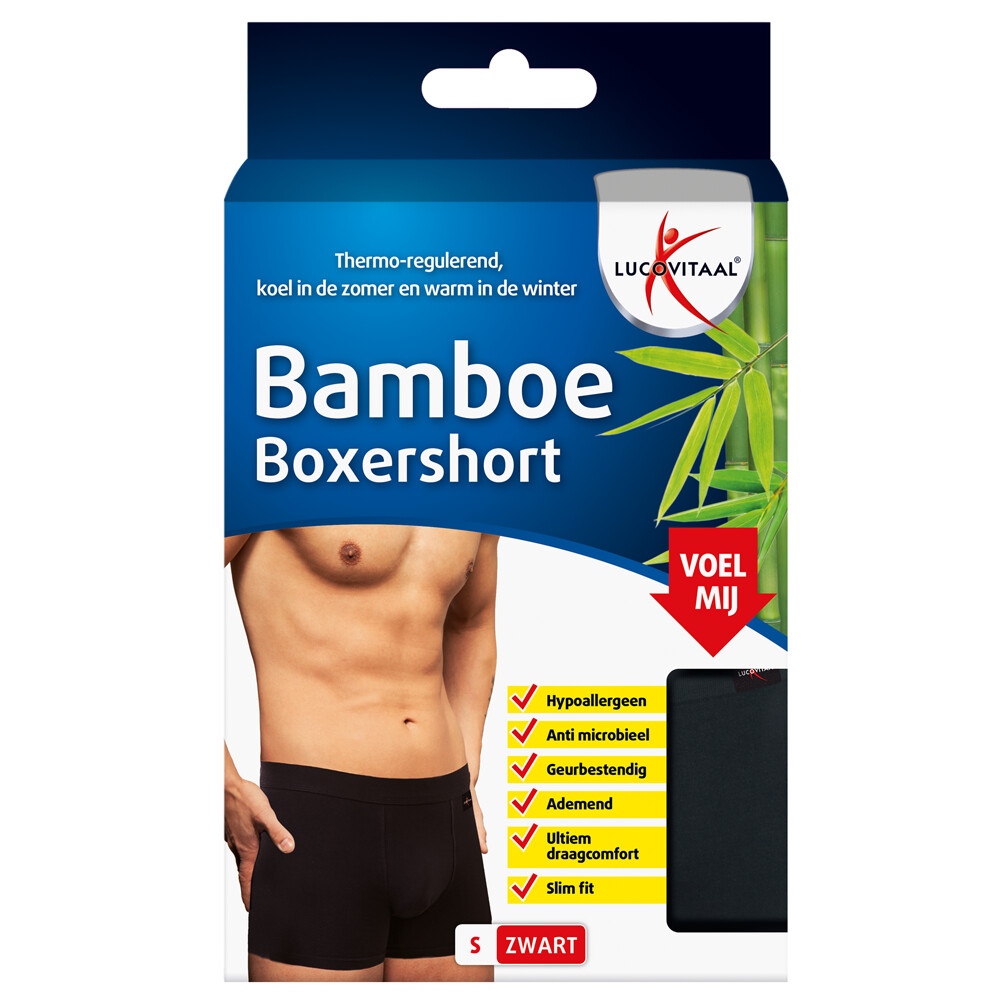 Lucovitaal Bamboe Boxershort Maat S 1 Stuk