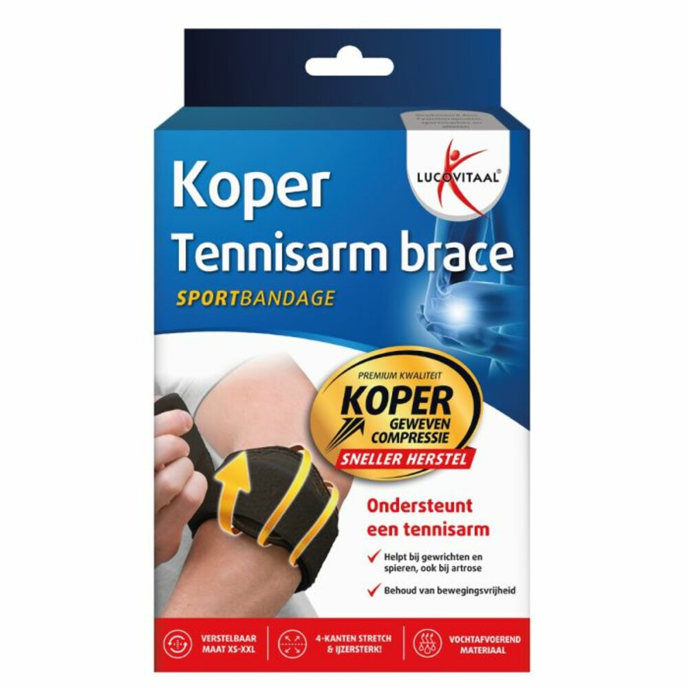 Lucovitaal Brace Tennisarm Koper