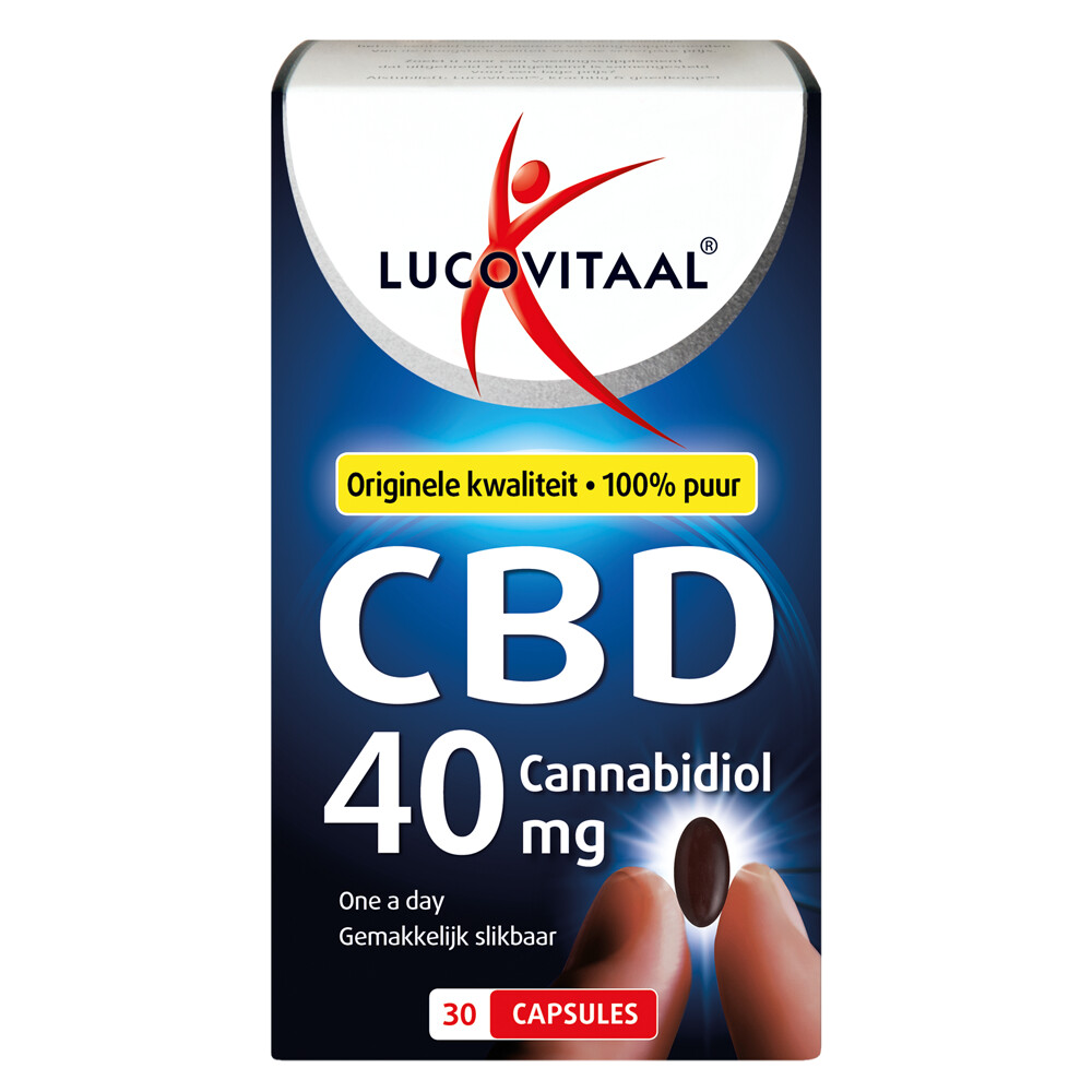 3x Lucovitaal CBD 40 mg capsules 30 capsules