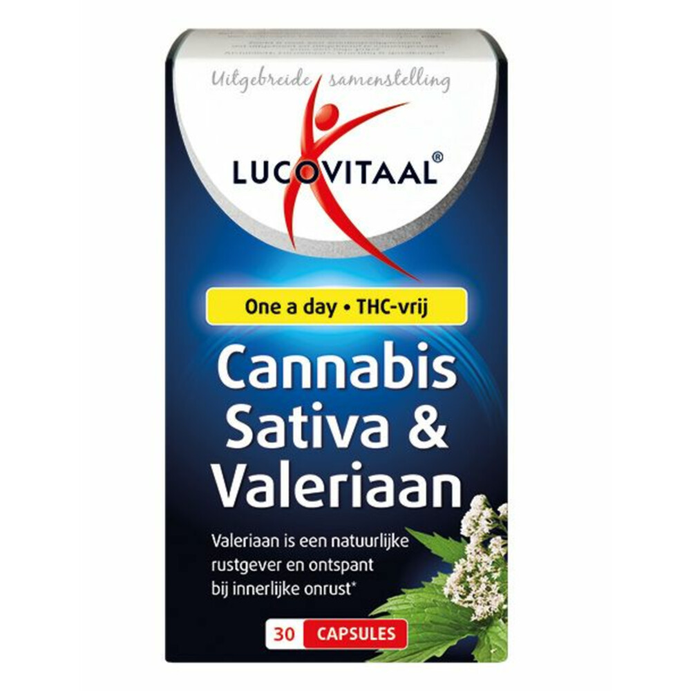 Lucovitaal Cannabis Sativa&Valeriaan 30 capsules