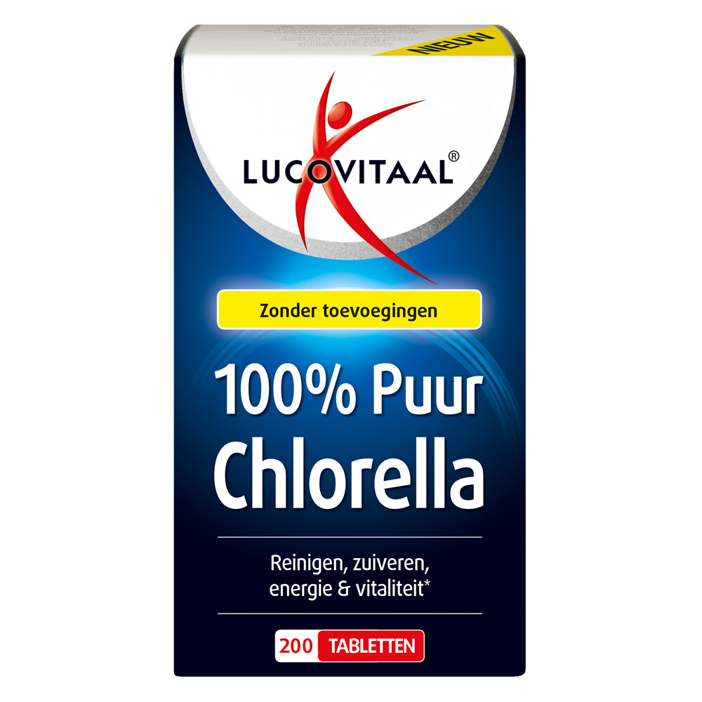 3x Lucovitaal Chlorella Puur 200 tabletten