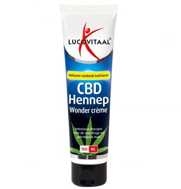 3x Lucovitaal Creme Huidwonder Hennep CBD 100 ml