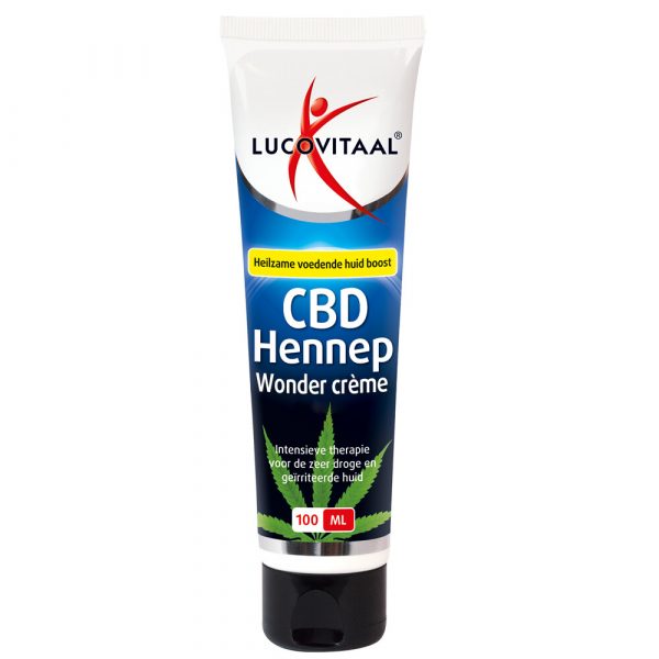 3x Lucovitaal Creme Huidwonder Hennep CBD 100 ml