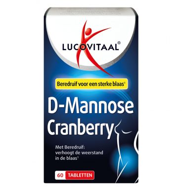 3x Lucovitaal D-Mannose Cranberry Blaasfunctie 60 tabletten