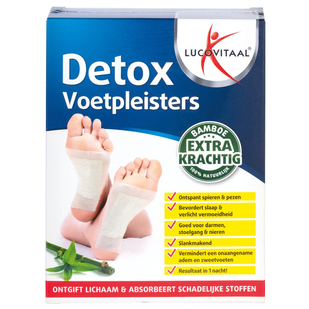 3x Lucovitaal Detox Voetpleisters 10 stuks