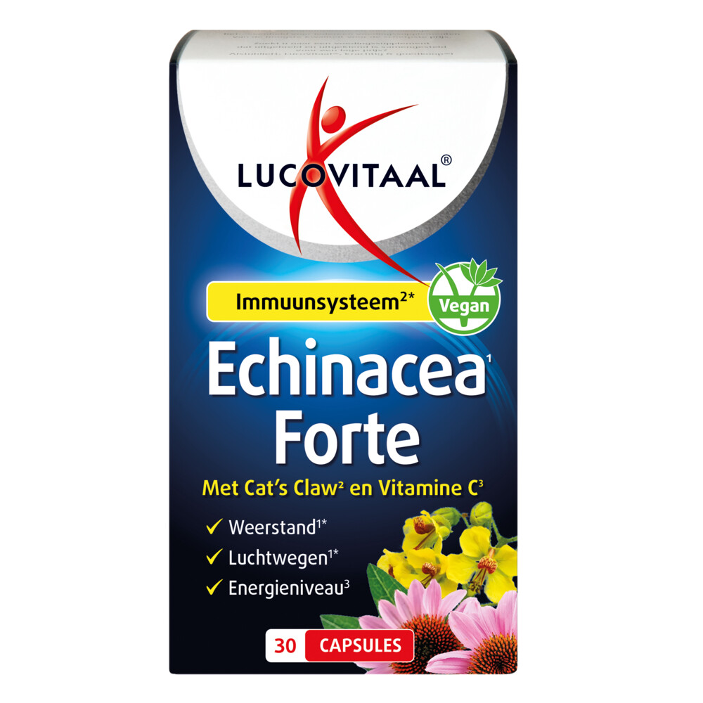 2x Lucovitaal Echinacea Forte Met Cat's Claw 30 capsules