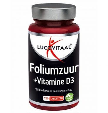 Lucovitaal Foliumzuur + Vitamine D3 120 tabletten