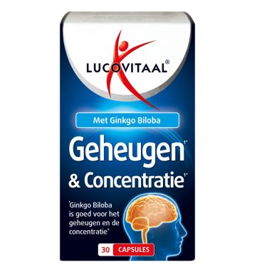 3x Lucovitaal Geheugen&Concentratie 30 capsules