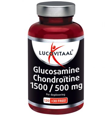 3x Lucovitaal Glucosamine Chondroïtine 1500/500 mg 150 tabletten